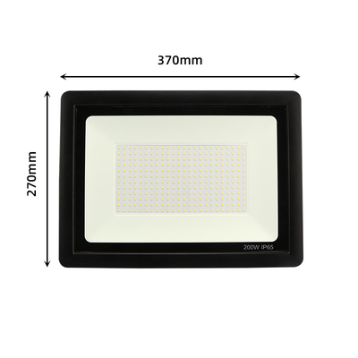 Tempered Glass Lens 80-90lm/W 200W LED Flood Lights High Lumen Adjustable 180 Degree
