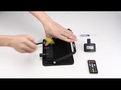 Lampu sorot keamanan BK dudukan atap 30w 50w 100w sensor gerak luar ruangan dengan remote control