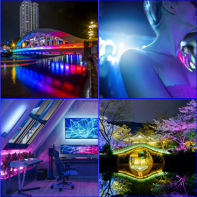 LED Floodlight CCT Adjustable color temperature lamp with high brightness, waterproof and multi-purpose AL+PC