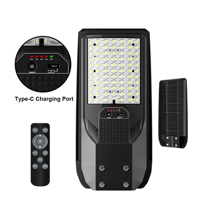 TR-CS Cahaya Lumen Tinggi Semua Dalam Satu Lampu Jalan LED Surya dengan pengisi daya Tipe C dan tahan air IP65